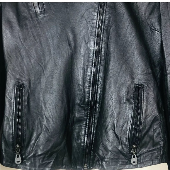 Doma Leather Black Motorcycle Jacket Women’s Large - Picture 4 of 7